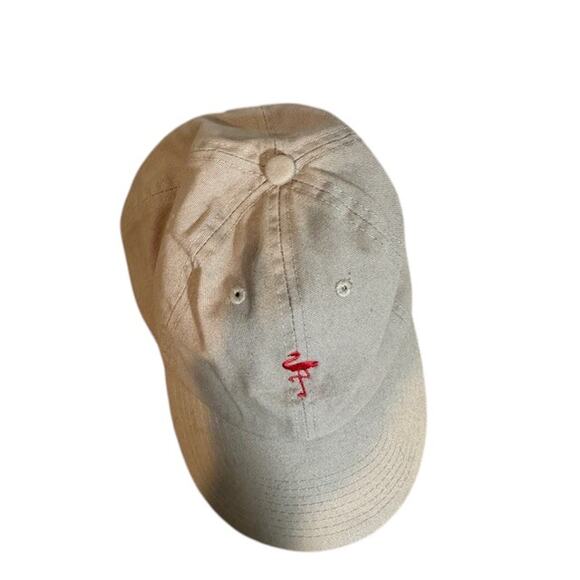 Empyre Beige Pink Flamingo Adjustable Baseball Hat Men - Picture 3 of 6
